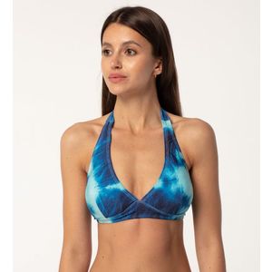 Aloha From Deer Woman's Tie Dye Halter Neck Bikini Top BTH AFD852 obraz