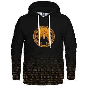 Aloha From Deer Unisex's Gold Anonymous Hoodie H-K AFD989 obraz