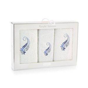 Zwoltex Unisex's Towel Set Pióro Blue/Pattern obraz