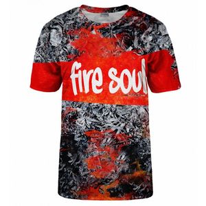 Bittersweet Paris Unisex's Fire Soul T-Shirt Tsh Bsp331 obraz