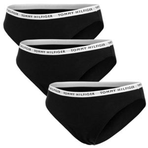3PACK dámské kalhotky Tommy Hilfiger černé obraz
