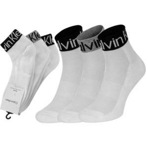 Sada tří párů bílých pánských ponožek Calvin Klein Underwear - Pánské obraz