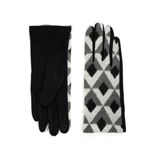 Art Of Polo Woman's Gloves Rk23207-3 Black/Light Grey obraz