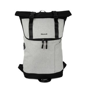 Himawari Unisex's Backpack Tr23093-1 Black/Light Grey obraz