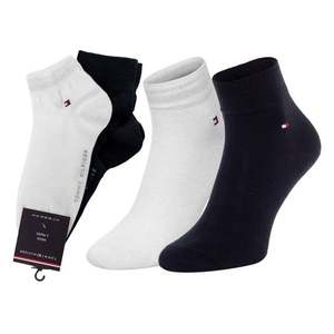 Tommy Hilfiger Woman's 2Pack Socks 342025001 300-322 White/Navy Blue obraz