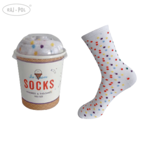 Raj-Pol Woman's Socks Ice Cream obraz