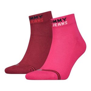 Tommy Hilfiger Jeans Woman's 2Pack Socks 701218956011 Pink/Burgundy obraz