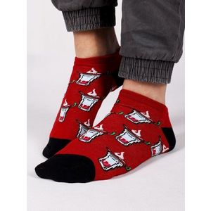 Yoclub Man's Ankle Funny Cotton Socks Patterns Colours obraz