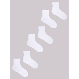 Yoclub Kids's Girls' Socks With Frill 3-Pack obraz