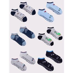 Yoclub Kids's Boys' Ankle Socks Patterns Colours 6-Pack obraz