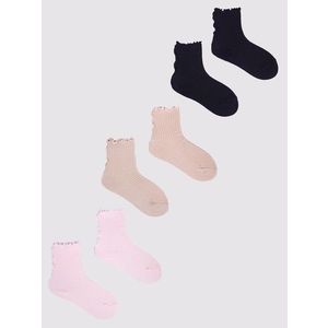 Yoclub Kids's Girls' Socks With Frill 3-Pack 1 obraz