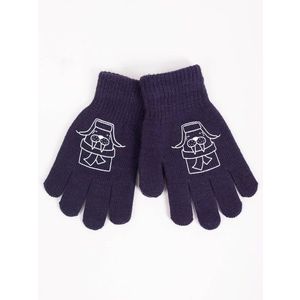 Yoclub Kids's Gloves RED-0012C-AA5A-019 Navy Blue obraz