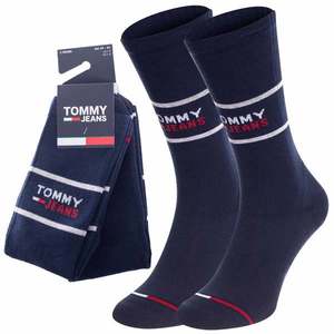 Tommy Hilfiger Jeans Unisex's 2Pack Socks 701218704002 Navy Blue obraz