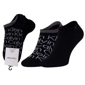 Calvin Klein Sada dvou párů pánských vzorovaných ponožek v černé barvě Calvin K - Pánské obraz