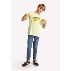 Volcano Kids's Regular T-Shirt T-Fonter Junior B02412-S22 Seledyne obraz