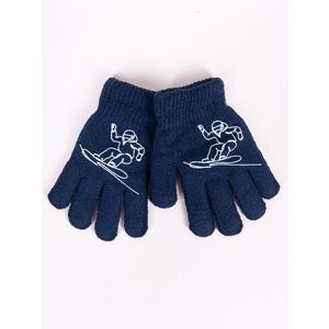 Yoclub Kids's Gloves RED-0200C-AA5A-003 Navy Blue obraz