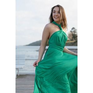 By Your Side Woman's Maxi Dress Infinity Spring Grass obraz