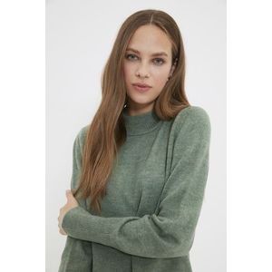 Trendyol Green Stand-Up Collar Knitwear Sweater obraz
