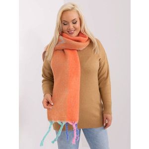 Oranžový dámský zimní šátek obraz