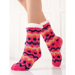 Shelvt dámské teplé protiskluzové ponožky s vzorem obraz