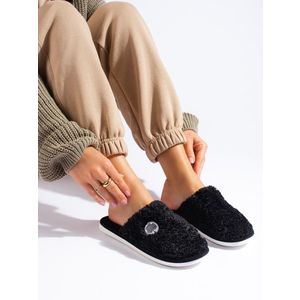 Women's black slippers Shelvt obraz