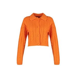 Trendyol Orange Crop Knitwear Cardigan obraz