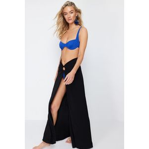 Trendyol Black Maxi Knitted Cut Out/Window Pareo obraz