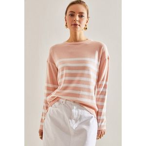 Bianco Lucci Women's Striped Sweater obraz