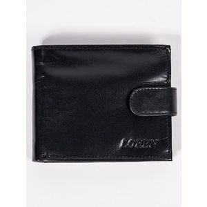Black shelovet men's wallet obraz
