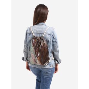 Bag fabric backpack Shelvt metallic obraz