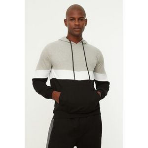 Trendyol Sweatshirt - Gray - Regular fit obraz