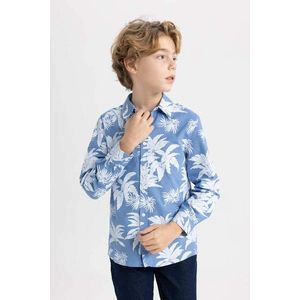 DEFACTO Boy Regular Fit Polo Neck Long Sleeve Shirt obraz