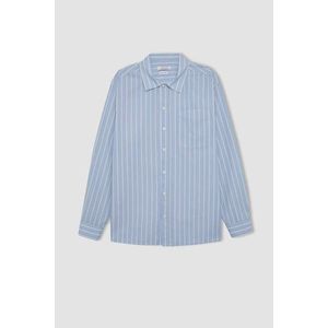 DEFACTO Relax Fit Striped Long Sleeve Shirt obraz