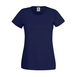 Navy Women's T-shirt Lady fit Original Fruit of the Loom obraz