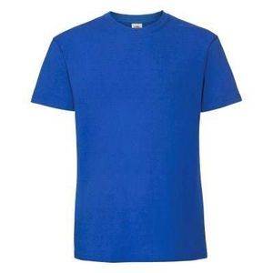 Blue Men's T-shirt Iconic 195 Ringspun Premium Fruit of the Loom obraz