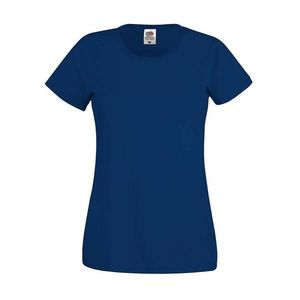 Navy Women's T-shirt Lady fit Original Fruit of the Loom obraz