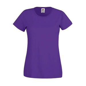 Purple Lady fit Women's T-shirt Original Fruit of the Loom obraz