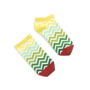 Banana Socks Unisex's Socks Short Green Stripes obraz