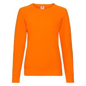 Orange classic sweatshirt light Fruit of the Loom obraz