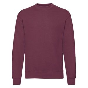 Burgundy Men's Sweatshirt Set-in Sweat Fruit of the Loom obraz