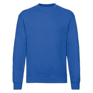 Men's Blue Sweatshirt Set-in Sweat Fruit of the Loom obraz