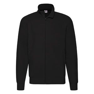 Black Men's Sweatshirt Lightweight Sweat Jacket Fruit of the Loom obraz