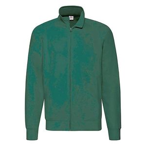 Green Men's Sweatshirt Lightweight Sweat Jacket Fruit of the Loom obraz