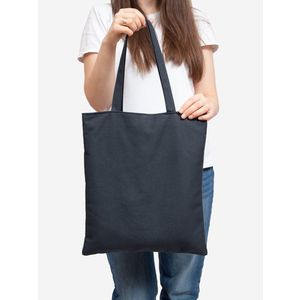 Black eco-leather bag obraz