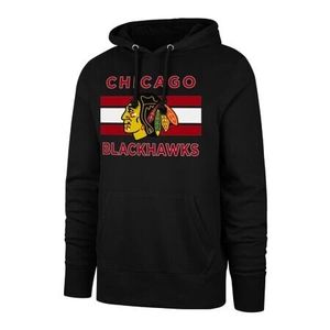 Pánská mikina 47 Brand NHL Chicago Blackhawks BURNSIDE Pullover Hood obraz