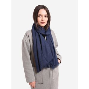 Classic women's scarf navy blue Shelvt obraz