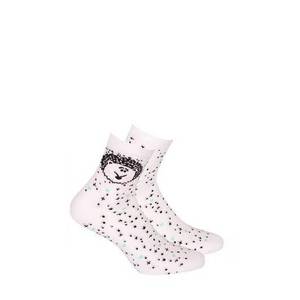Gatta G44.01N Cottoline girls' socks patterned 33-38 white 232 obraz