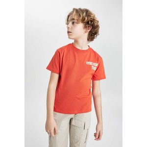 DEFACTO Boy Crew Neck Printed Short Sleeve T-Shirt obraz