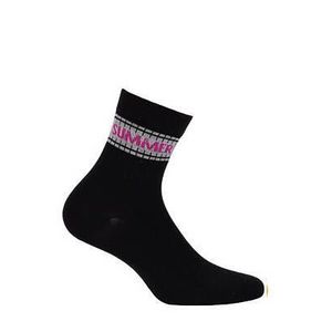 Gatta G44.01N Cottoline girls' socks patterned 33-38 black 358 obraz