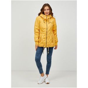 Žlutá dámská zimní bunda s kapucí Ragwear Danka obraz